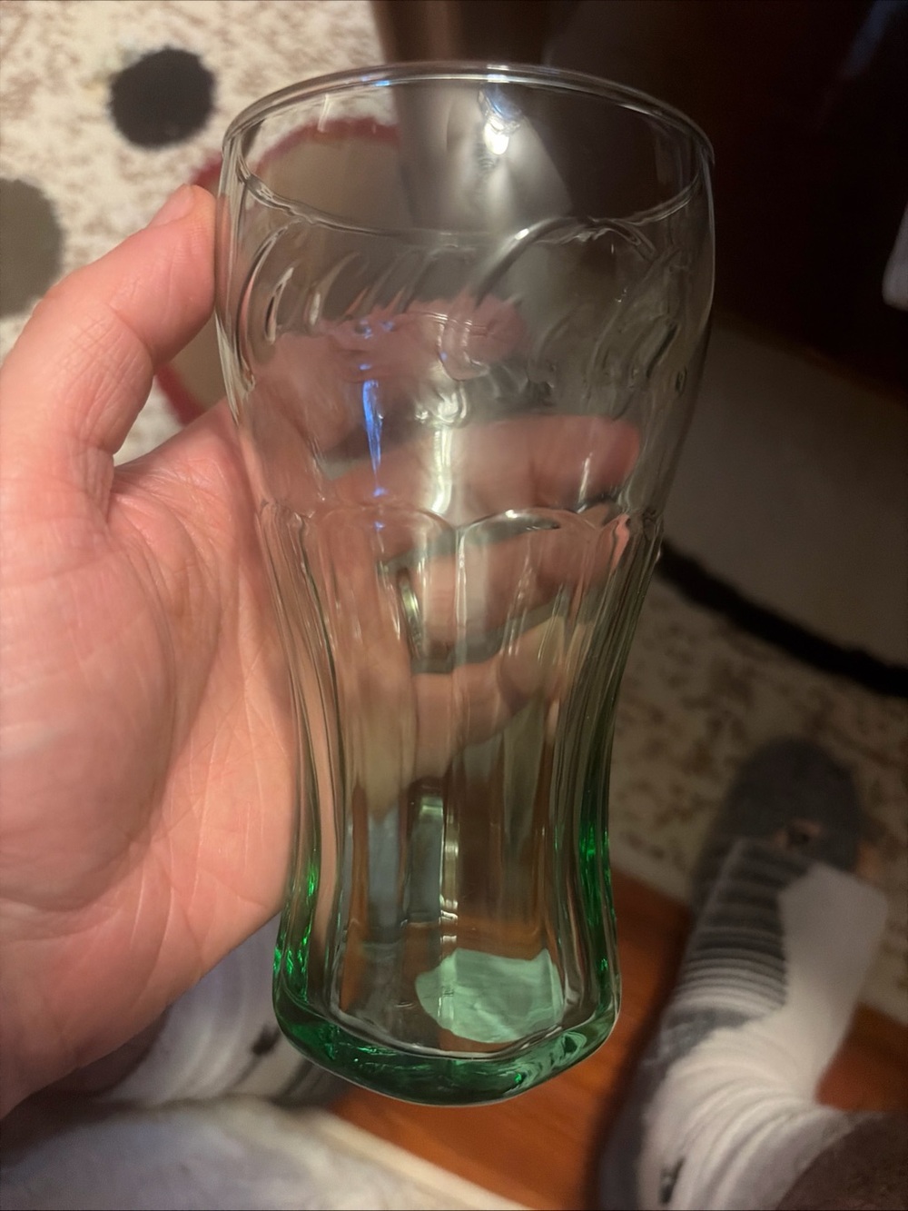 Classic Green Tinted Glass coca-cola Cup
